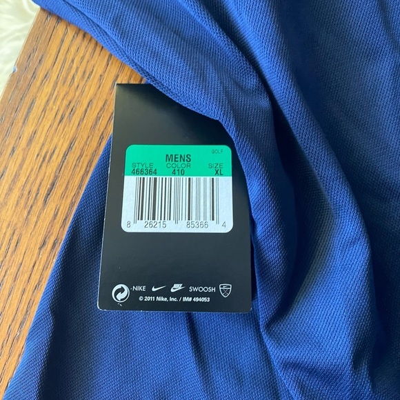 NEW Nike LS Dri-FIT Tech Golf Polo Shirt Men's - XL - Blue - Picture 13 of 13